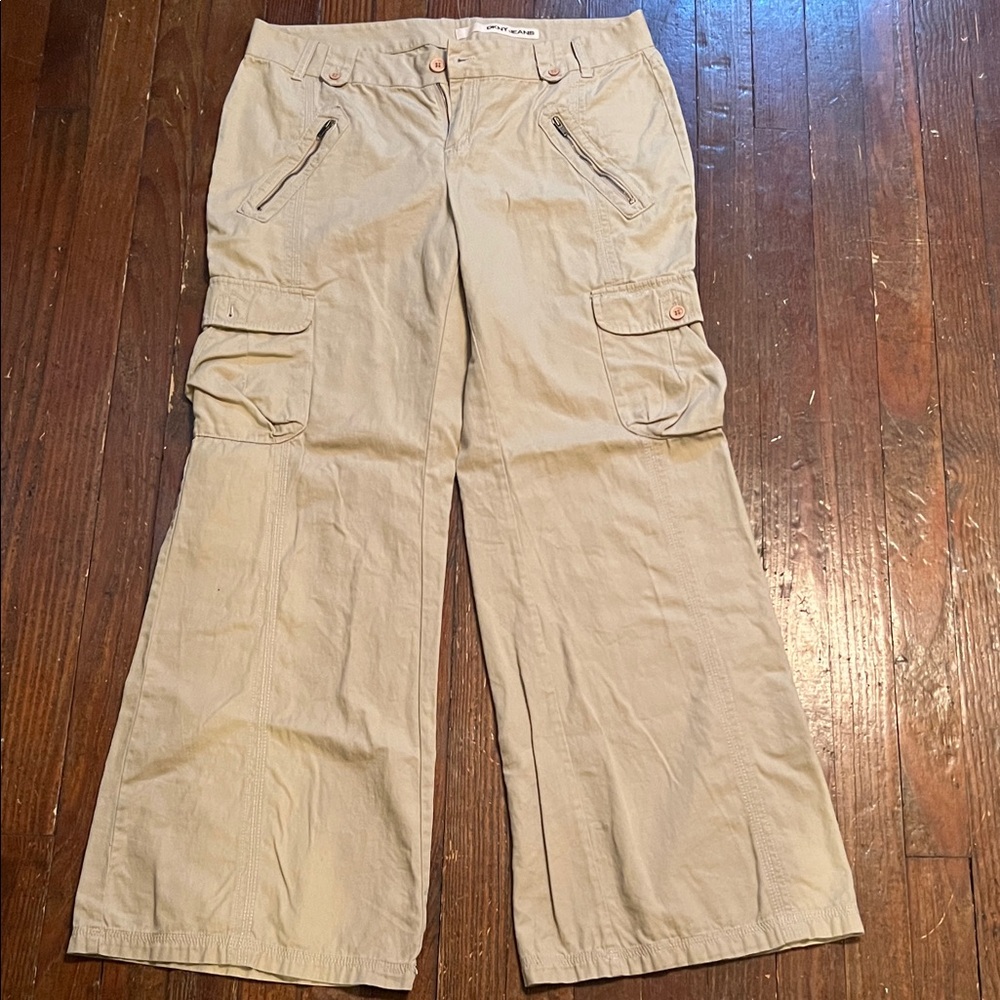 Dkny wide leg cargo pants